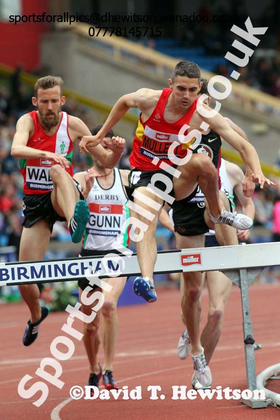 Mens steeplechase, British Championships, Birmingham. Photo: David T. Hewitson/Sports for All Pics